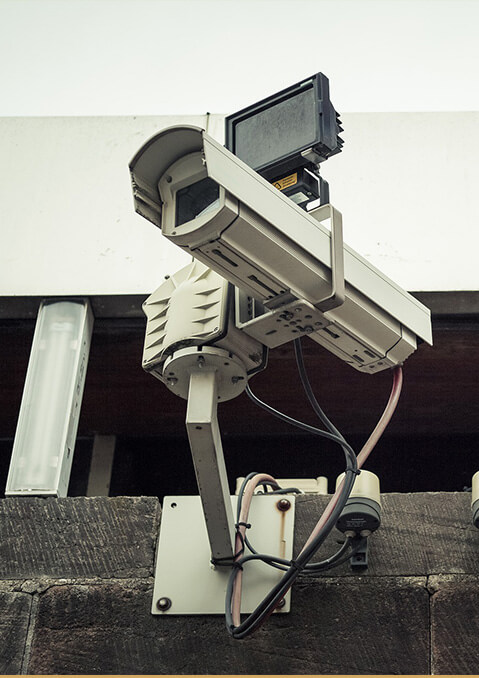 Technician installing Prime Home Safety Camera